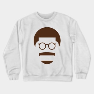 Man With Glasses Crewneck Sweatshirt